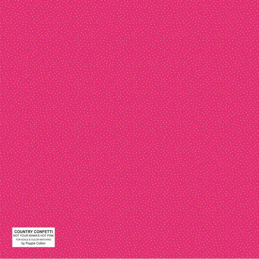 Hot Pink Cotton Fabric - 44"/45" Per Yard