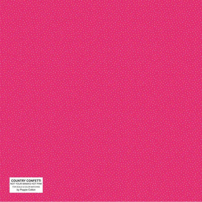 Hot Pink Cotton Fabric - 44"/45" Per Yard