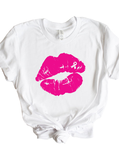 Hot Pink Lips Unisex T-Shirt