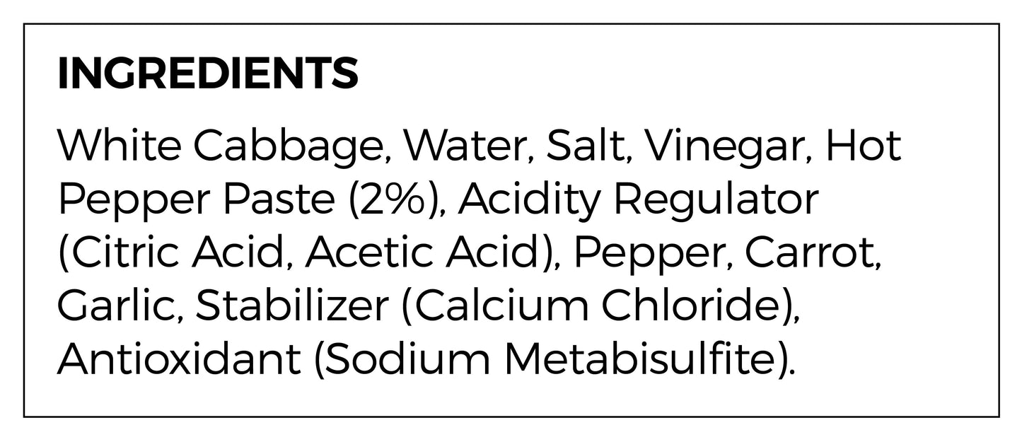 Yakamoz Cabbage Hot Sauce 680 g (24 oz) – Spicy Pickled Cabbage - Korvel