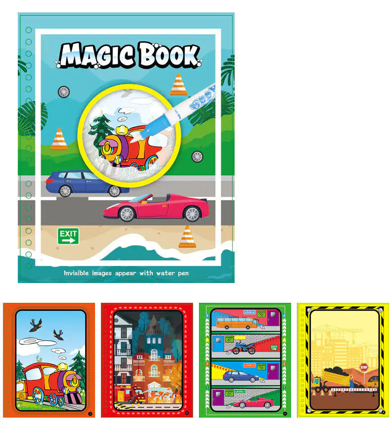 Libro de Pintura Mágica con Agua para Niños