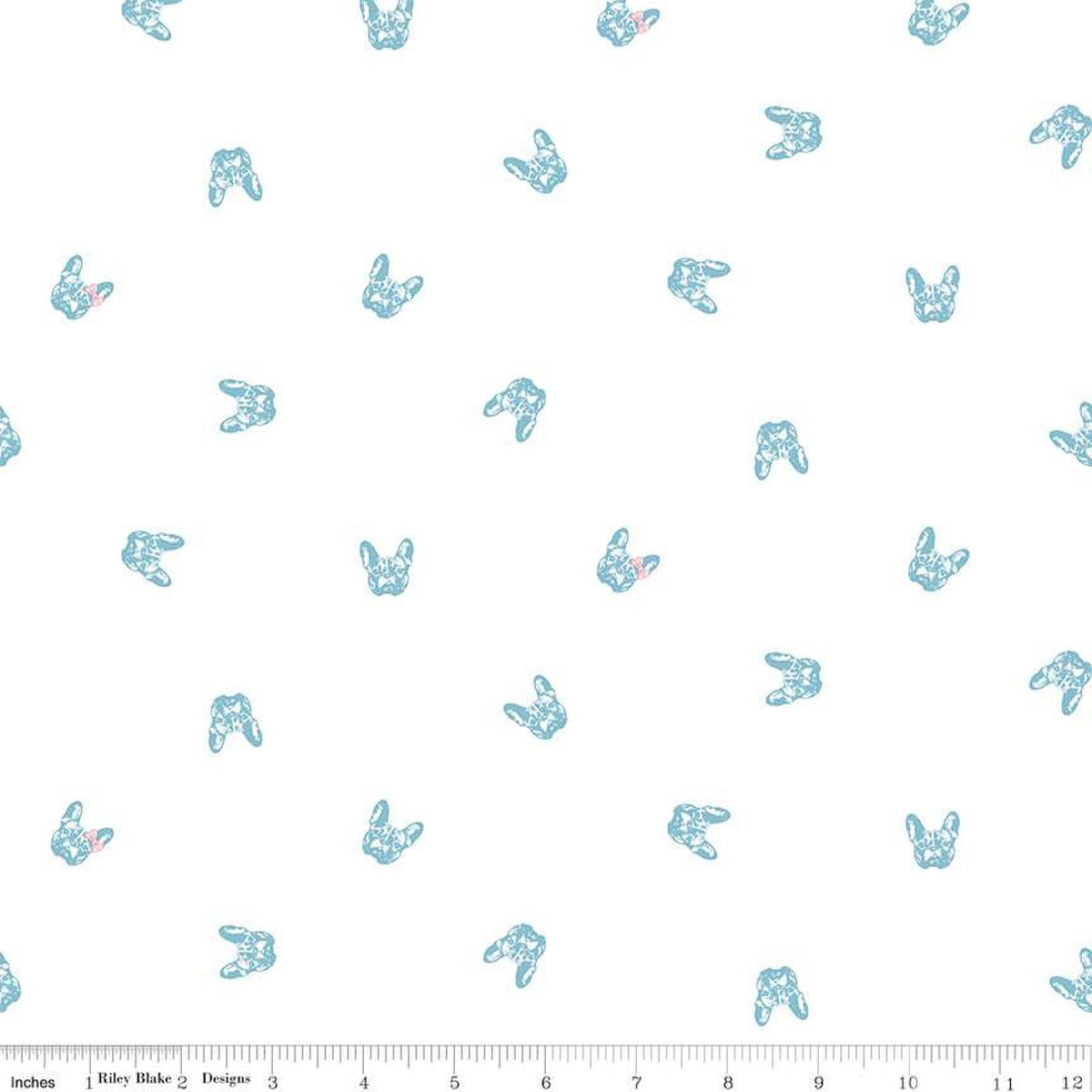 Hush Hush 5 Frenchie Friends Cotton Fabric - 43"/44" Per Yard