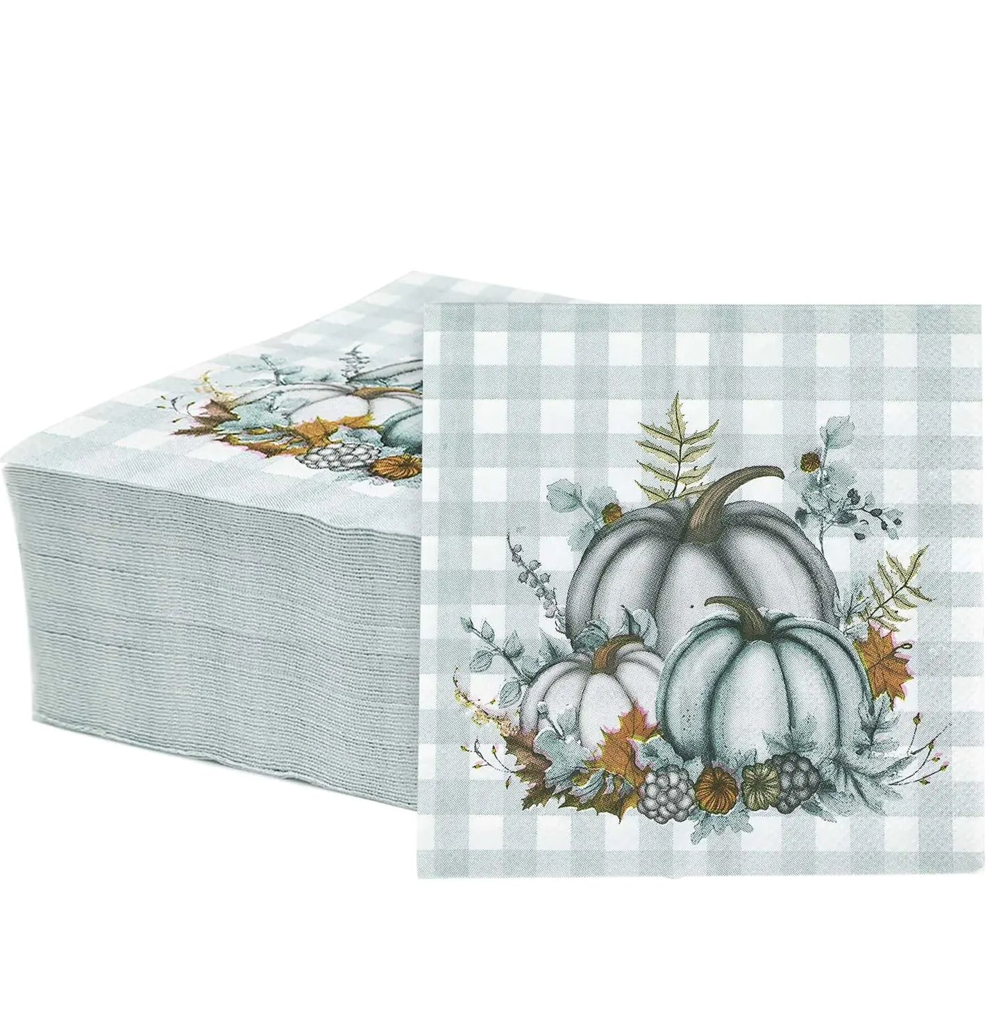 Serviettes en papier automnales SietDESEO 50 pièces 3 plis