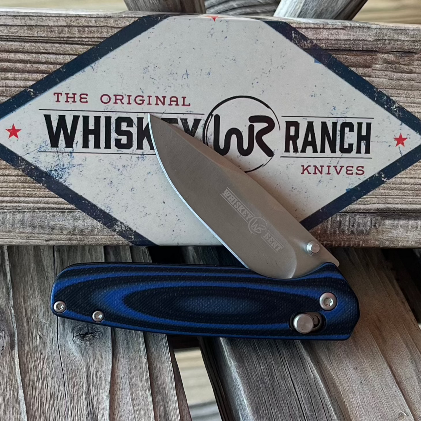 Premium Blue Locking Pin Knife for Outdoor Adventures - Korvel