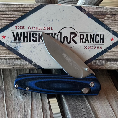 Premium Blue Locking Pin Knife for Outdoor Adventures - Korvel