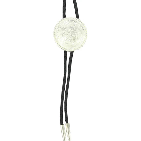 Elegant Silver Polished Bolo Tie - Korvel