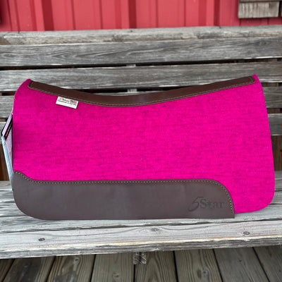 Premium 3/4" Pink Pony Saddle Pad - 24x24 Size - Korvel