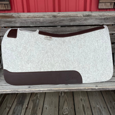 Premium 3/4" Natural Leather Barrel Pad - 30x28 - Korvel