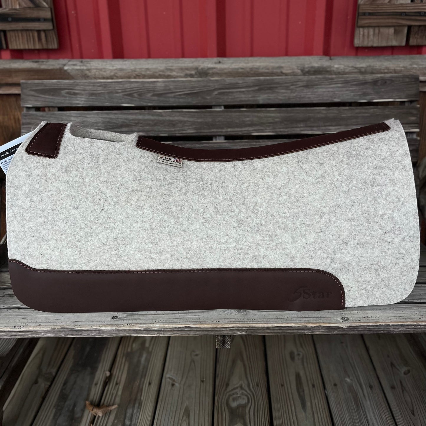 Premium 7/8" Natural Saddle Pad - 30x30 Size - Korvel