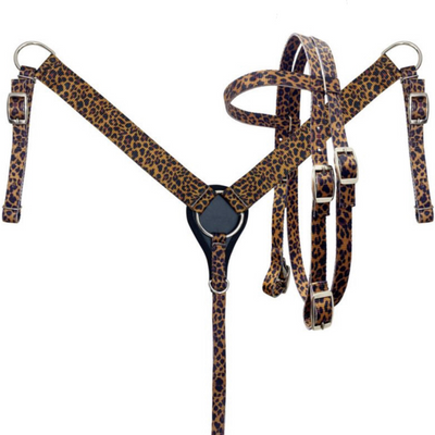 Cheetah Nylon Pony Tack Set - Korvel