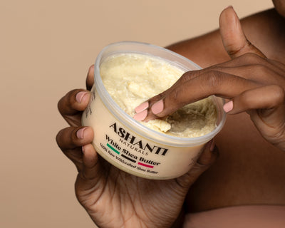 ASHANTI NATURALS 100% White Shea Butter - Solid - Korvel