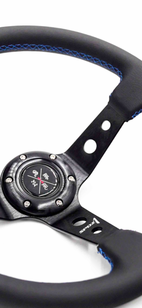 SPDZ1 Premium Blue Stitch Steering Wheel - Korvel