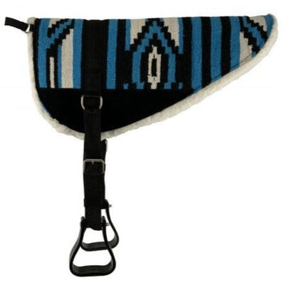 Teal Aztec Bareback Riding Pad for Horses - Korvel
