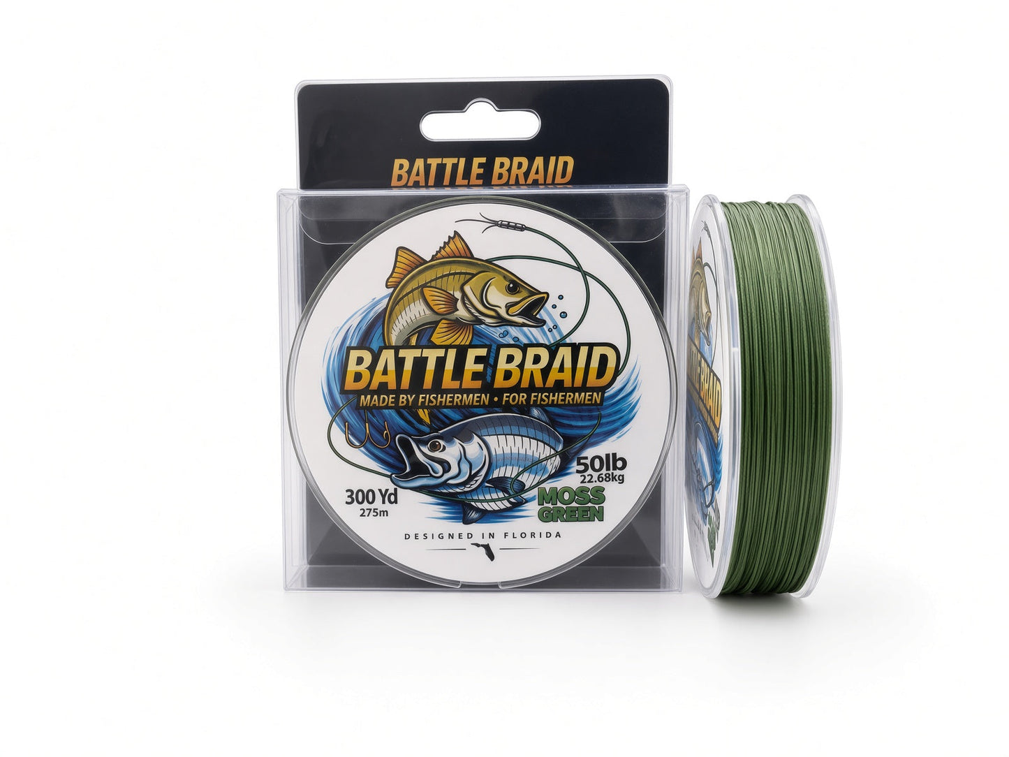 Moss Green 300 Yard 8X PE Fishing Line