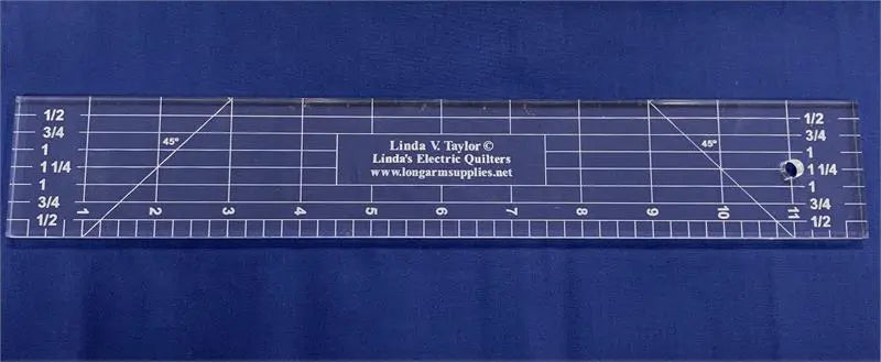 Gabarit de règle de quilting premium 12" x 2"