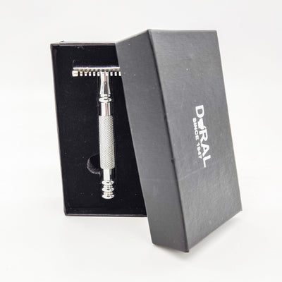 Dural Stounton Open Comb Doble Cuchilla Maquinilla de Afeitar + Estuche