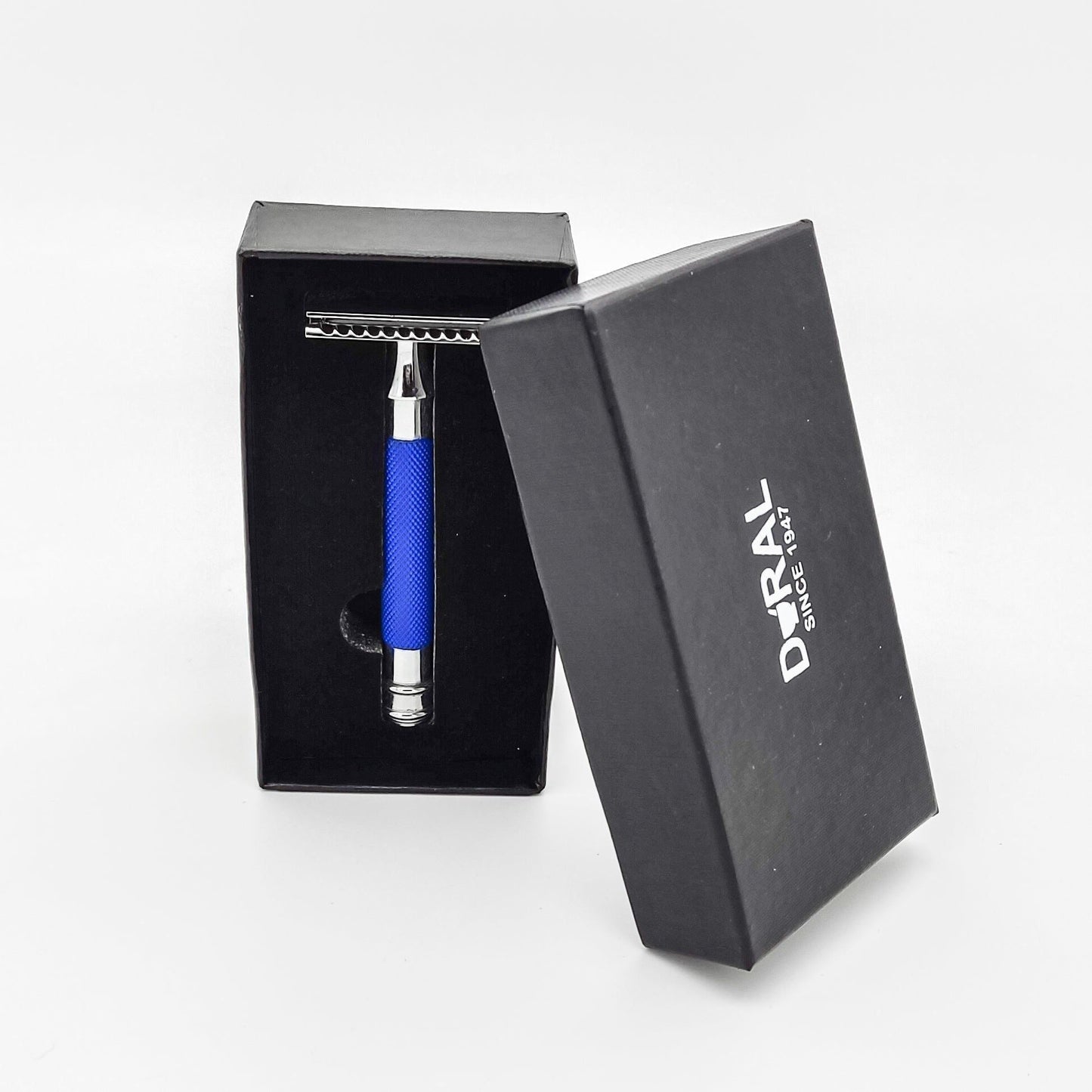 Rasoir de sécurité à double tranchant Dural Heavy Stroud - Bleu/Argent