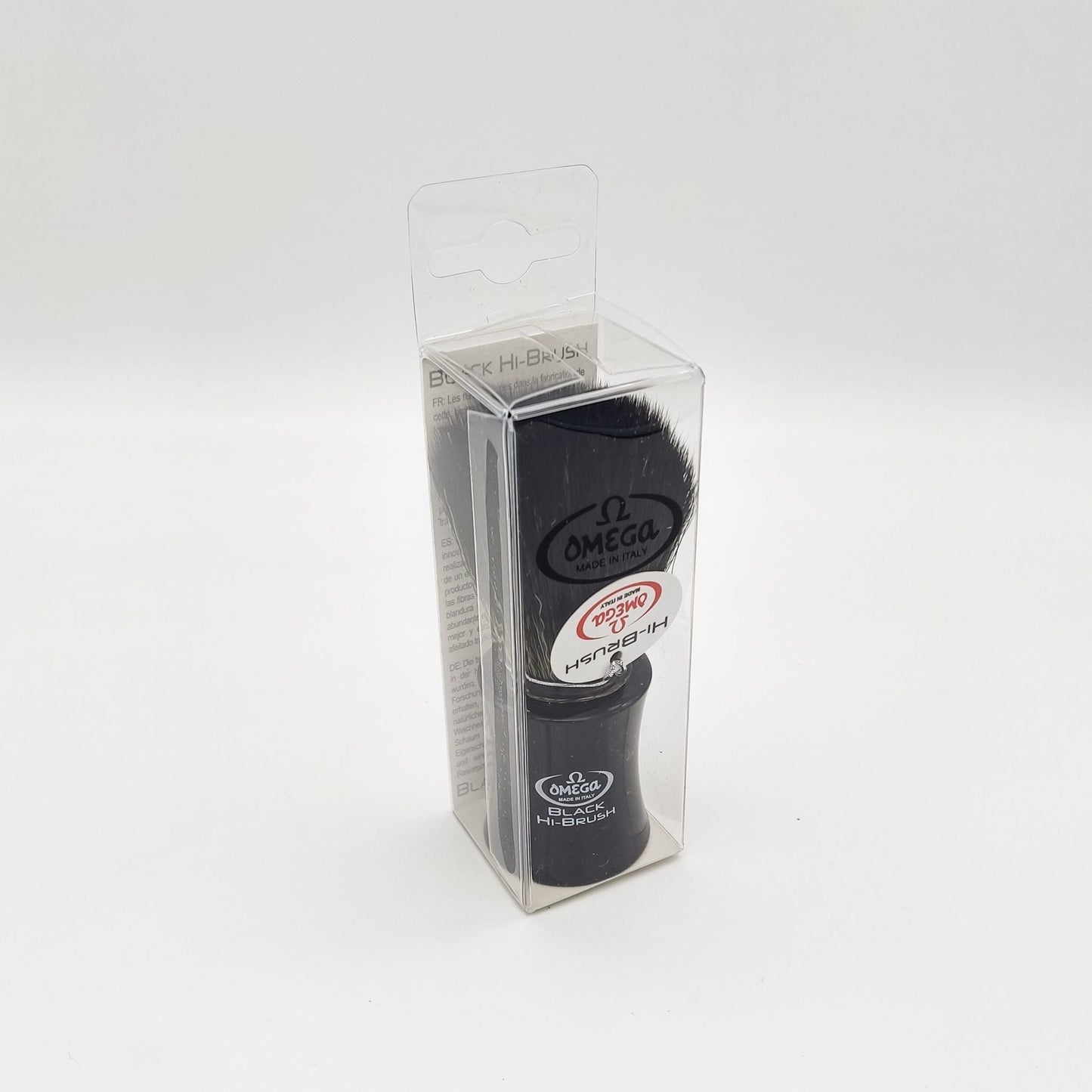 Brosse à raser synthétique Omega Black 196818 Hi-Brush