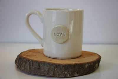 Hand-Painted Love Mug