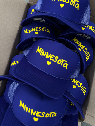 I Love Minnesota Printed Trucker Hat