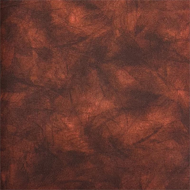 Tela de algodón de fondo ancho Brown Rust Etchings - Calidad premium