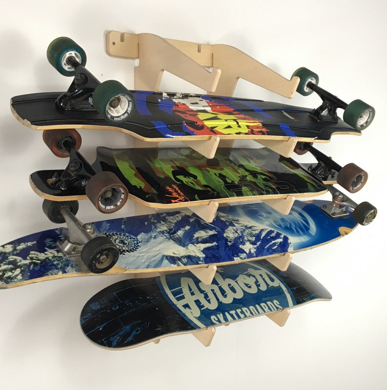 Premium Skateboard Wall Display Rack - Korvel