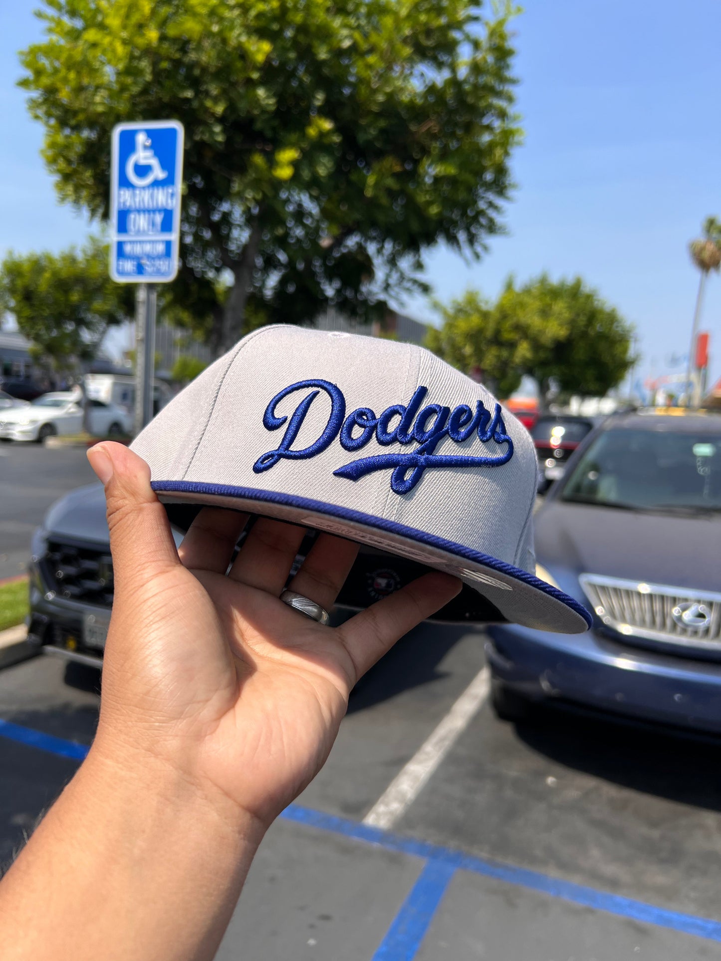 Casquette Los Angeles Dodgers Script Gris/Royal 5950