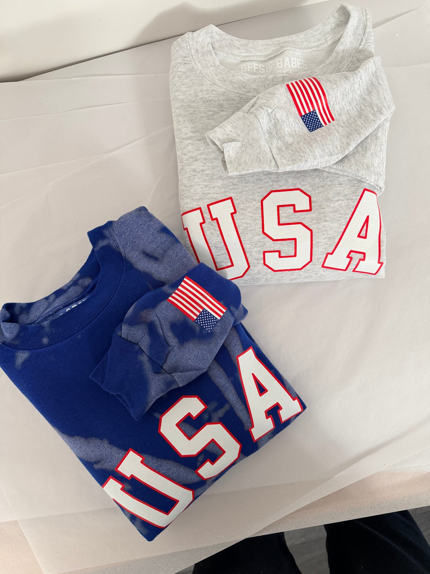 Sudadera gráfica de teñido anudado TRU AMERICAN USA