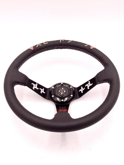 SPDZ1 Ninja Steering Wheel - Black Deep Dish Design