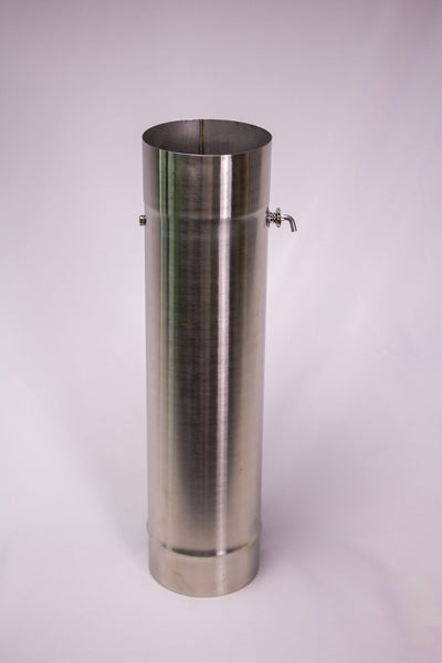 Premium Sauna Stove Chimney Pipe with Adjustable Damper - 4"