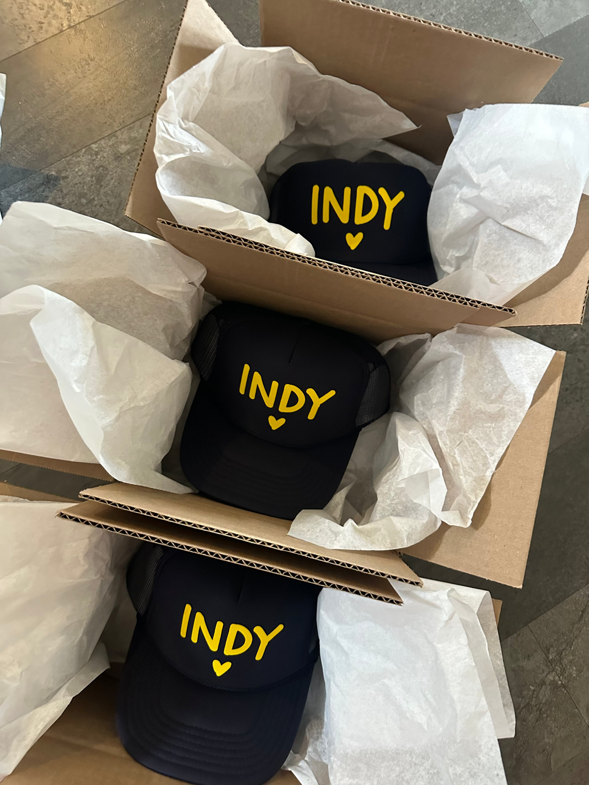 Casquette Trucker Imprimée I Love Indy