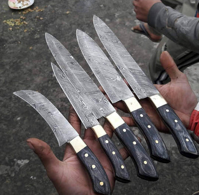 Premium Handmade Damascus Steel Chef Knife Collection - Korvel