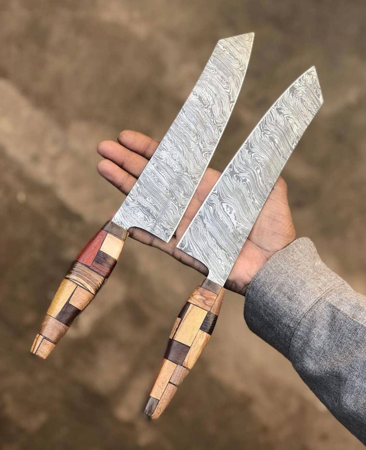 Premium Damascus Steel Chef Knife Set - Artisan Quality - Korvel