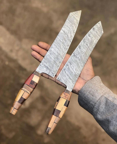Premium Damascus Steel Chef Knife Set - Artisan Quality - Korvel