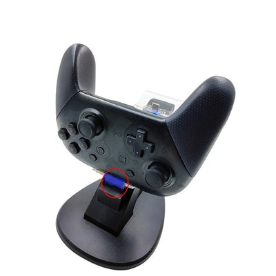 LED Light Indicator Dual USB Controller Charger Charging Dock Station Stand Cradle for Nintend Switch Pro Controller NS Gamepad - Korvel