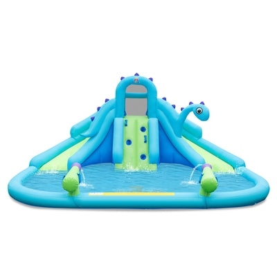 Tobogán Inflable con Duales Toboganes y Piscina de Salpicaduras