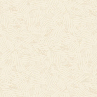 Ivory Wavy Tonal Flags Cotton Fabric - 44"/45" Per Yard