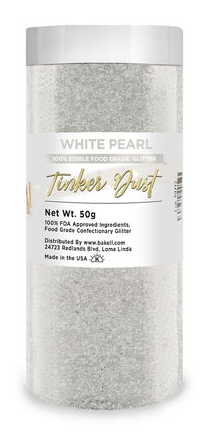 Tinker Dust Edible Glitter Refill Jar - White Pearl
