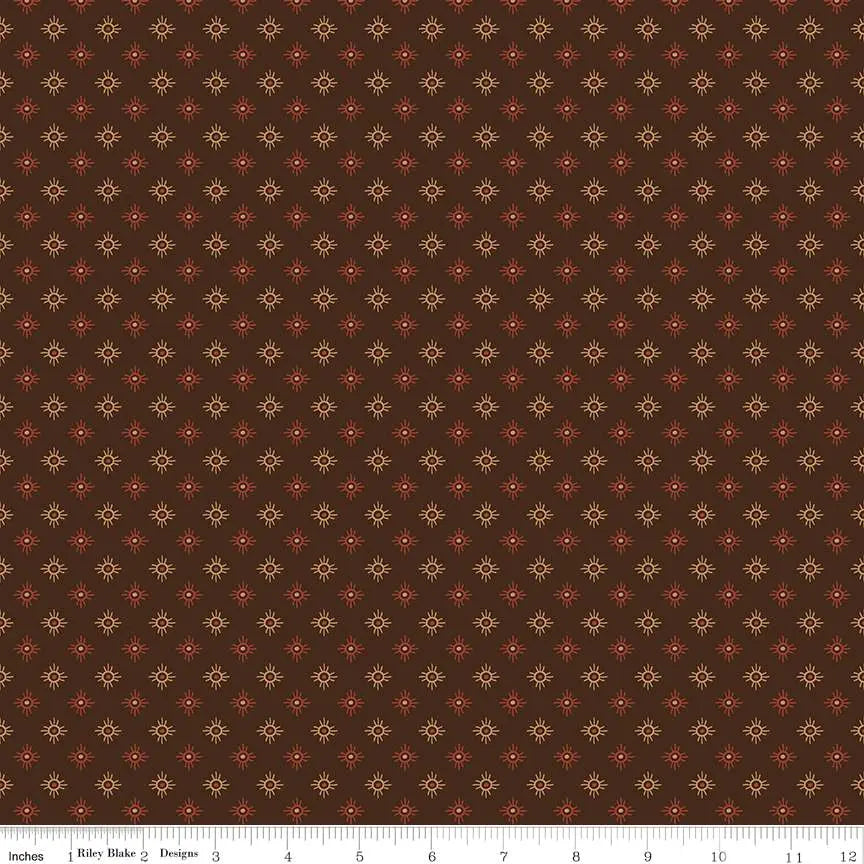 John Wayne American West Sun Brown Fabric - 43"/44" Per Yard