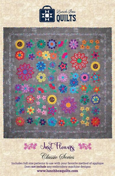 Just Flowers Traditional Applique Embroidery Patterns