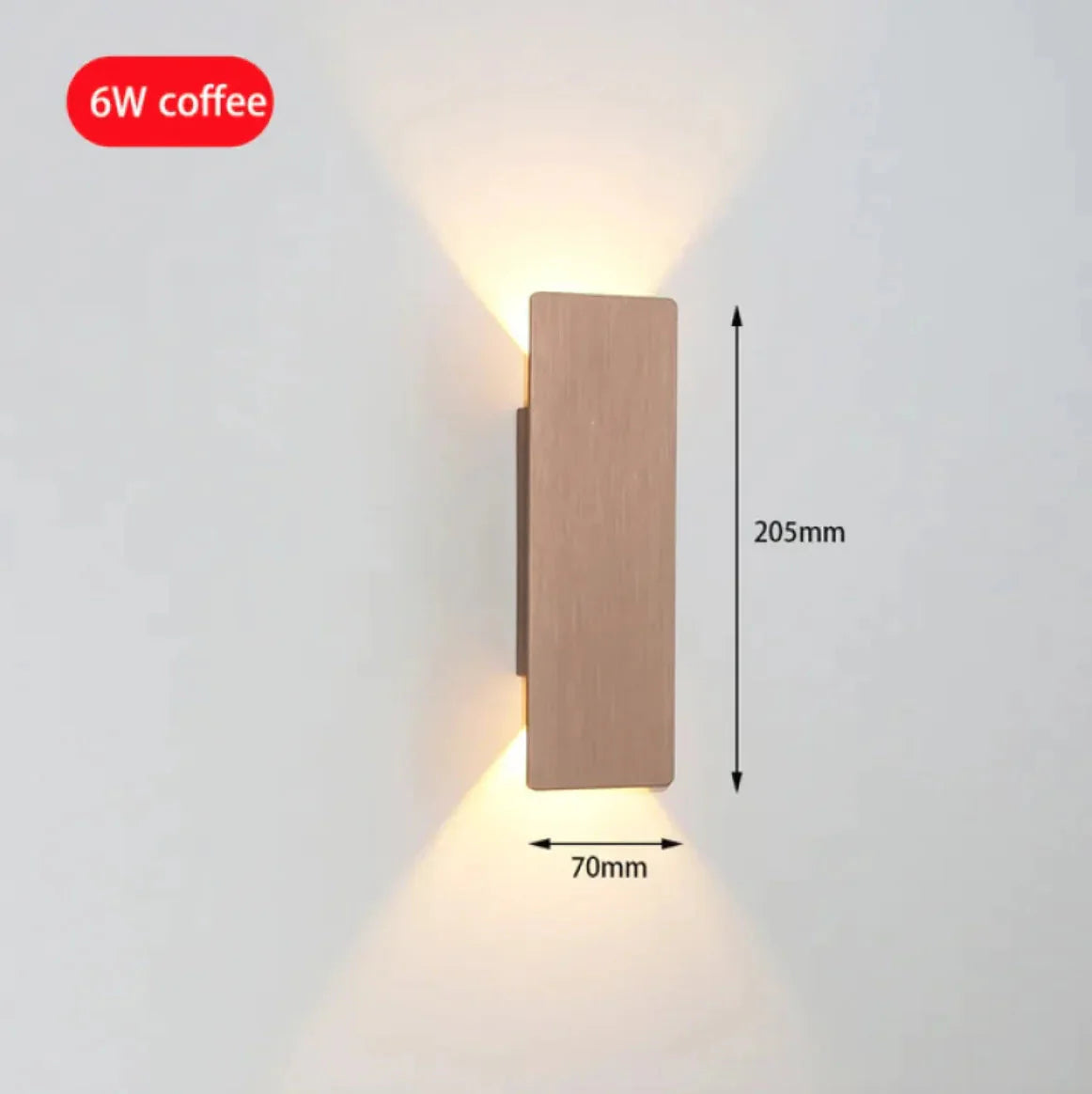Modern 6W LED Indoor Wall Lamp for Bedroom & Living Room