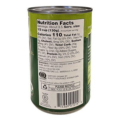 Organic Red Kidney Beans - Premium Quality by Cadia - Korvel