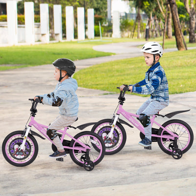 Vélo pour enfants de 16 pouces pour les 4-8 ans avec caractéristiques ajustables
