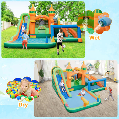 Tobogán Inflable para Niños con Soplador de 735W