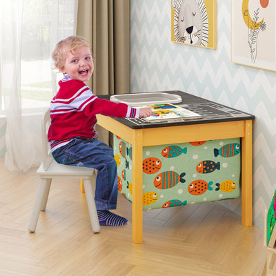 Mesa de Actividades de Arena y Agua para Niños 3 en 1 con Contenedor de Almacenamiento