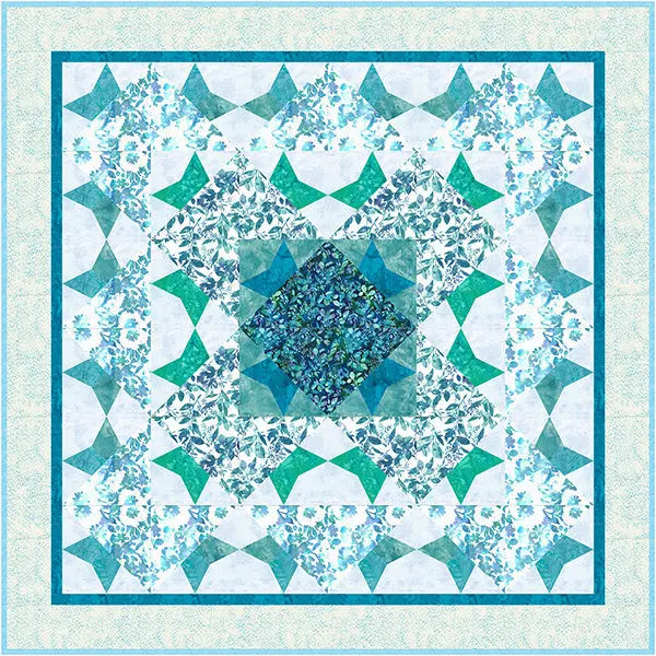 Panel de Piecing de Fundación Aquarius por Kimberly Jahnz - 58" x 58"