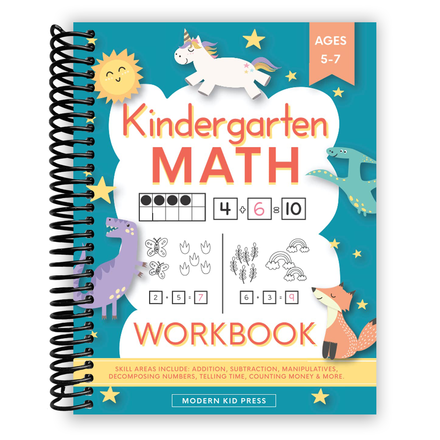 Engaging Kindergarten Math Workbook: Fun Learning for Ages 5-7 | Essential Addition & Subtraction Activities | Perfect for Homeschooling - Korvel