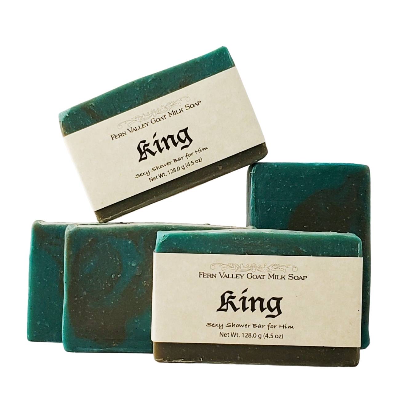 Natural Goat Milk Soap | Exfoliating Scrub | King - Sexy Cologne Scent - Korvel