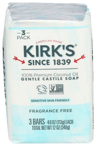 Kirk's Premium Coconut Castile Soap Trio - Korvel