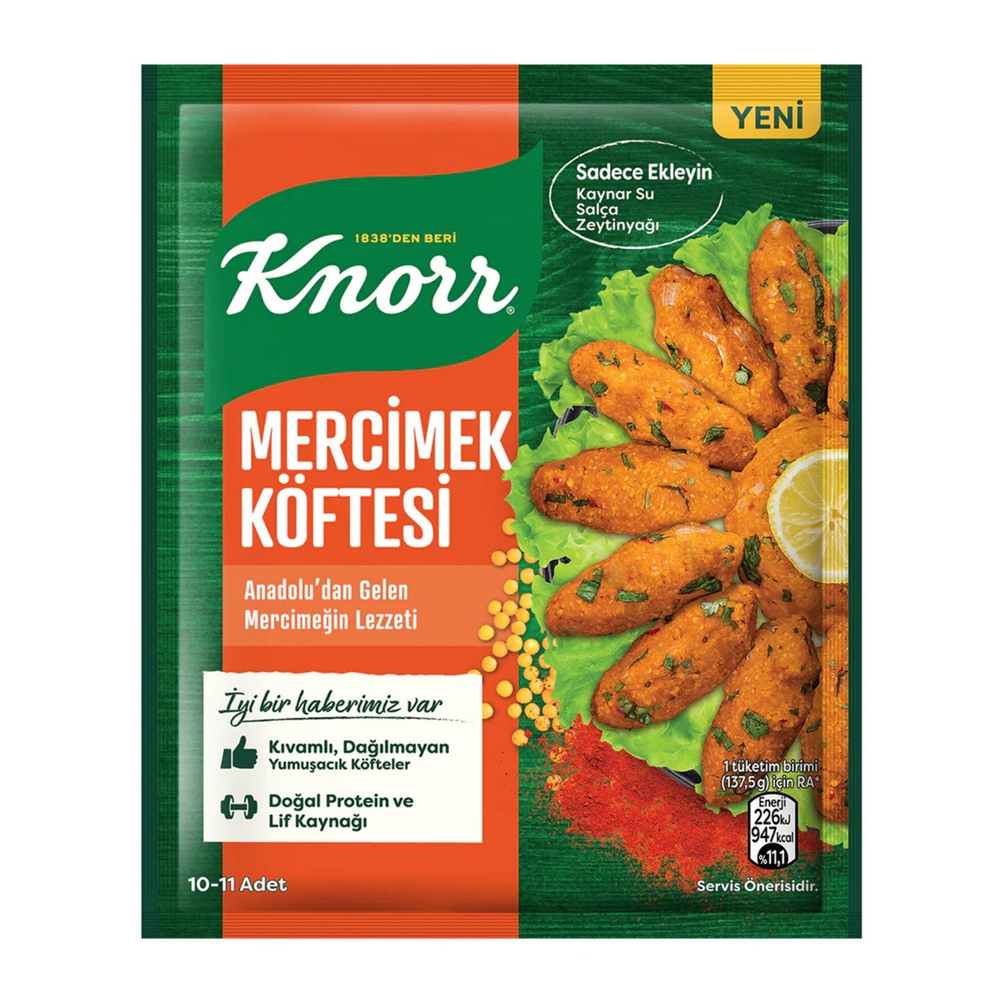 Knorr Mercimek Köfte Mix – 100g (Mercimek Köfte Harcı)
